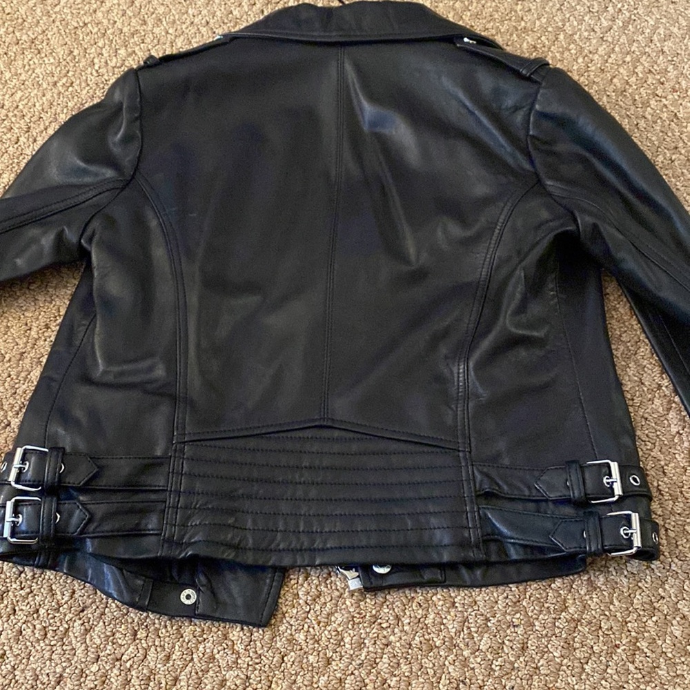 Bcbg Generation Black Leather Jacket In Small - image 8